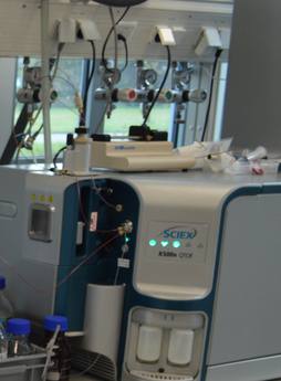 LC-MS (SCIEX)-opstelling waarmee Avans hop- en brouwdata analyseert voor kleine bierbrouwers.